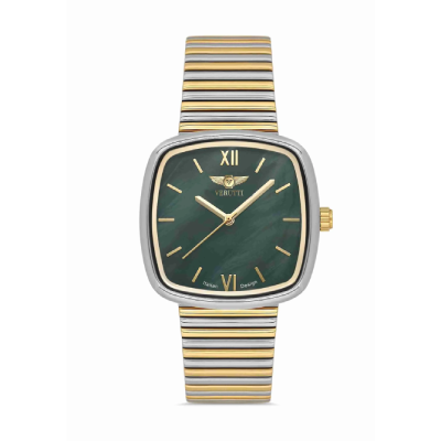ساعة نسائية فاخرة - Verutti VR-1009-2 - إصدار Verde Elegance