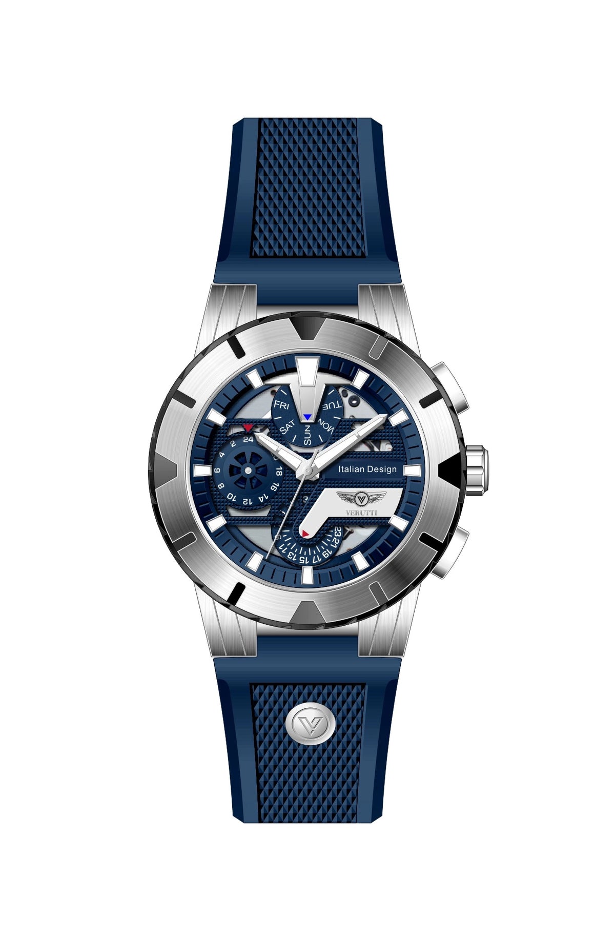 Men's Luxury Watch Verutti VR-1117-02 | Blue Dial