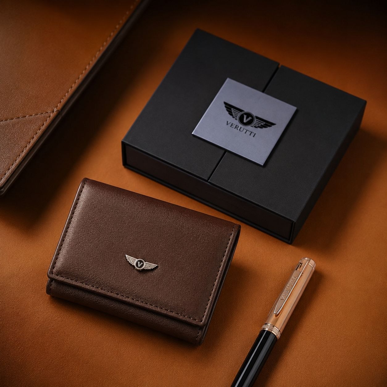 Verutti VRW-5014-Coffe|Classic Leather Wallet